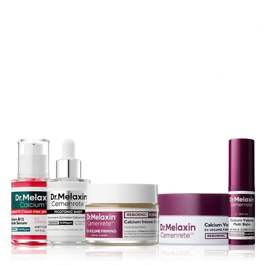 Collagen Boost Skincare Set, Pore Refining & Spot Care, Calcium Collagen Firming Balm for Volume, Elasticity and Smooth Skin, Daily Routine Kit for Hydrated Healthy Glow