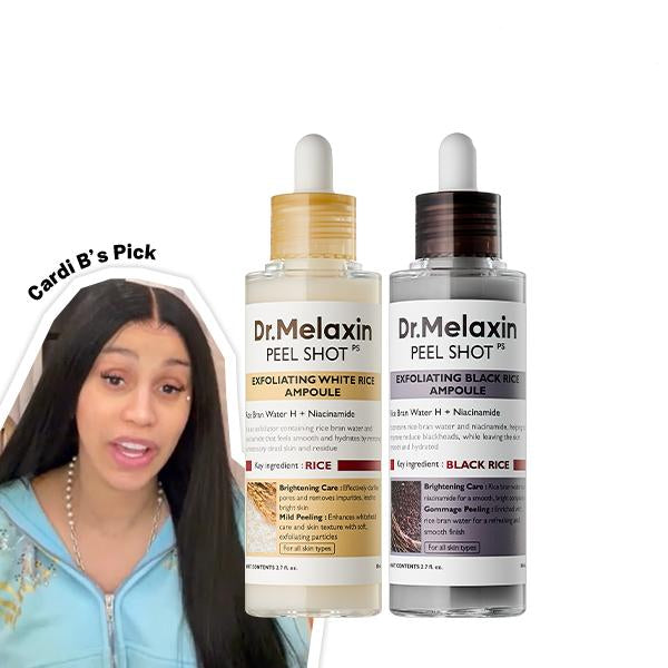 Peel Shot Glow Rice Ampoule Duo, Brightening, Exfoliating & Moisturizing Serums, Suitable for All Skin Types, Gentle Peeling Treatment for Radiant Skin