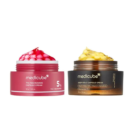 Mix & Match Boba Cream Set – Capsule Creams for Even Skin Tone, Hydration & Glow, Korean Skincare, K-Beauty Essentials