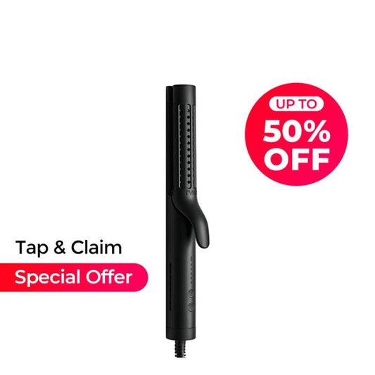 2-in-1 Hair Straightener & Curling Iron with Cooling Airflow, Tourmaline Ceramic Plates, Negative Ion Frizz Control, Blowout Brush Styling Tool, Multifunction Flat Iron Curler